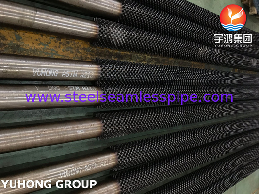 ASTM A213 T9 ALLOY STEEL STUDED FIN PIPE، 13CR STUD برای کوره