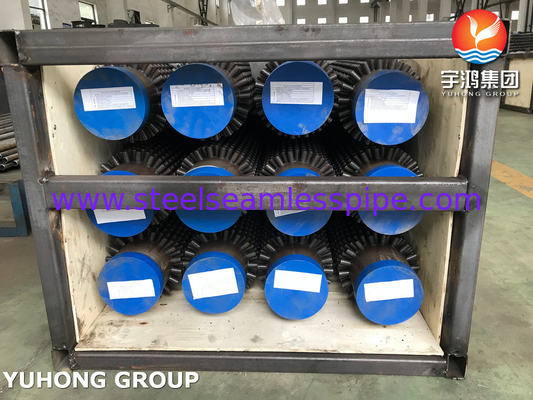 ASTM A213 T9 ALLOY STEEL STUDED FIN PIPE، 13CR STUD برای کوره