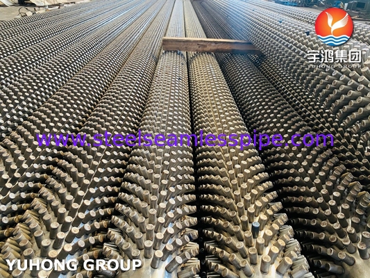 ASTM A213 درجه T9 لوله بدون درز فولاد آلیاژ لوله بالدار برای کوره بخار
