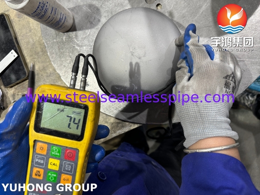 لوازم لوله سوپر دوپلکس SAF2507 ، ASTM A815 WPS UNS S32750 Buttweld Cap