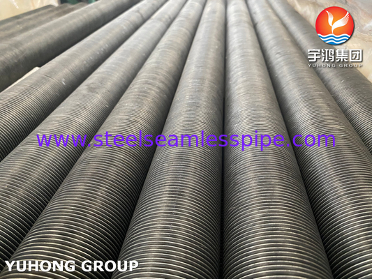 ASTM A179 لوله بی درهم فولاد کربن آلومینیوم Fin G نوع لوله fin برای خنک کننده هوا