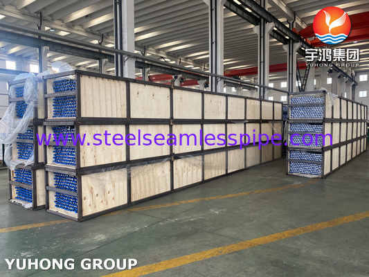 ASTM A179 لوله بی درهم فولاد کربن آلومینیوم Fin G نوع لوله fin برای خنک کننده هوا