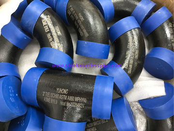 ASTM A860 WPHY60 / 42/52/65/70/80 Reducer TEE، ELBOW 2 &amp;quot;SCH80 BW ASME B16.9 پوشش سیاه و سفید یا رنگ
