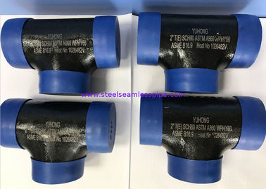 ASTM A860 WPHY60 / 42/52/65/70/80 Reducer TEE، ELBOW 2 &amp;quot;SCH80 BW ASME B16.9 پوشش سیاه و سفید یا رنگ