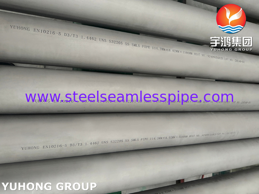 EN 10216-5 1.4462 / UNS S32205 SAF Duplex 2205 لوله های بدون درز از فولاد ضد زنگ