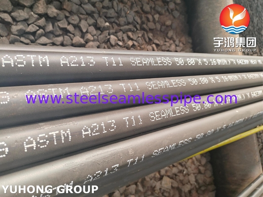 ASTM A213 درجه T11 کروم مولای آلیاژ فولاد لوله کتلی بدون درز
