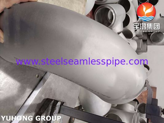 ASTM A815 UNS S32750 لوازم جانبی از فولاد ضد زنگ Super Duplex 90 درجه LR Elbow