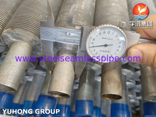 ASTM269 TP304 لوله بی درهم از فولاد ضد زنگ لوله باله های خارج شده برای مبادله گرما