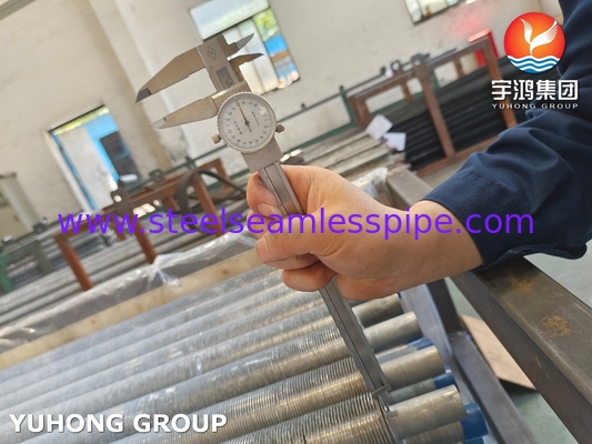 ASTM269 TP304 لوله بی درهم از فولاد ضد زنگ لوله باله های خارج شده برای مبادله گرما