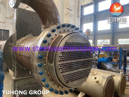 مبادله گرما سر شناور، لوله بدون درز از فولاد کربن ASTM A179 و صفحه لوله ASTM A266 Gr.2N
