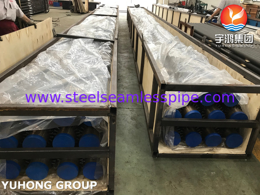 ASTM A213 T9 آلیاژ فولادی با لوله بالدار 13Cr Stud Radiant Coil