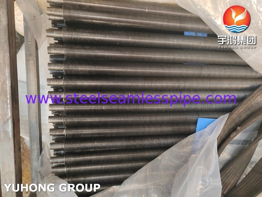ASTM A179 لوله بی درهم فولاد کربن آلومینیوم Fin G نوع لوله fin برای سیستم HRSG