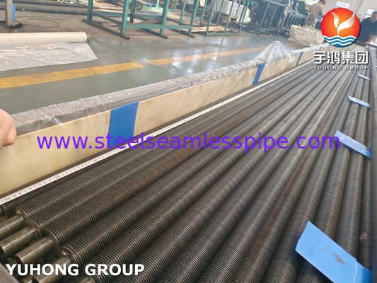 ASTM A179 لوله بی درهم فولاد کربن آلومینیوم Fin G نوع لوله fin برای سیستم HRSG