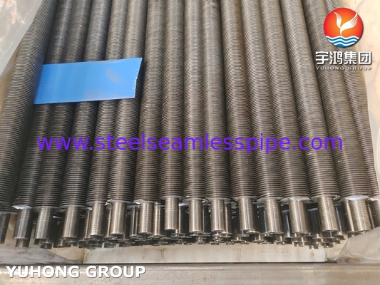 ASTM A179 لوله بدون درز فولاد کربن آلومینیوم Fin G نوع لوله fin برای برج خنک کننده خشک