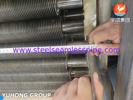 ASTM A179 لوله بدون درز فولاد کربن آلومینیوم Fin G نوع لوله fin برای برج خنک کننده خشک