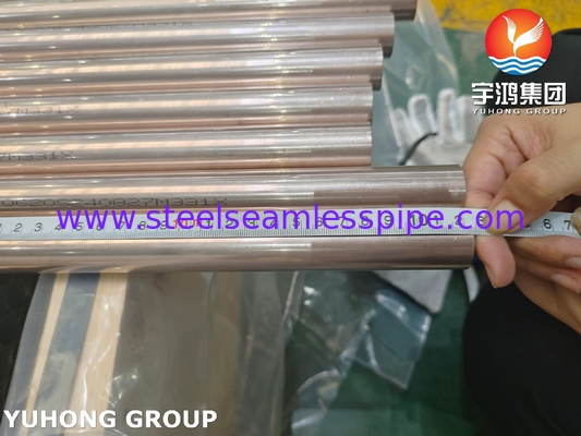 ASTM B111 C70600 نکل مس 90/10 لوله های بدون درز برای سیستم های ترشح