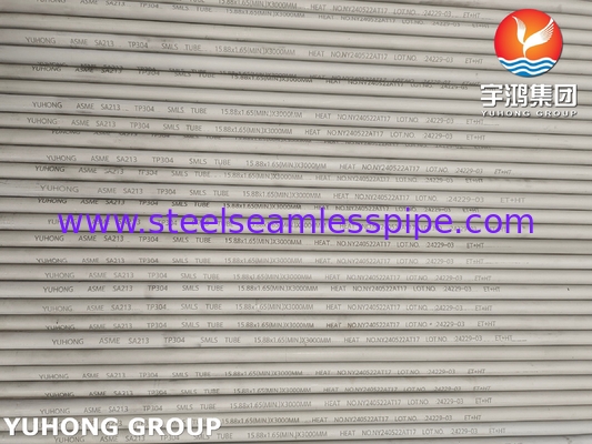 3000MM TP304 لوله بدون درز از فولاد ضد زنگ ASTM A213 برای صنایع غذایی