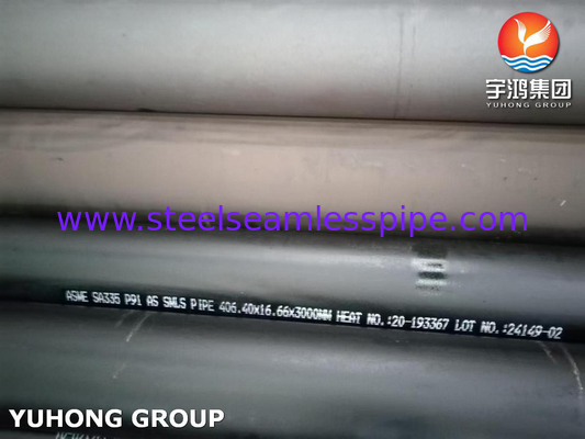 P91 لوله بدون درز از فلز آلیاژ ASTM A335 برای گرم کننده های ستون