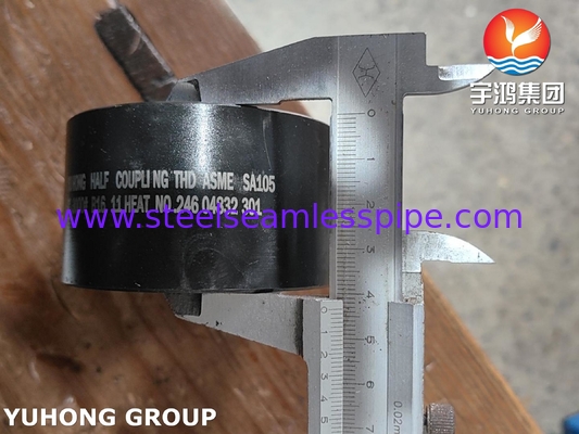 لوازم جفت شده فولاد ضد زنگ ASME SA105 B16.11 3000 NPT نیمه اتصال با استاندارد B16.11