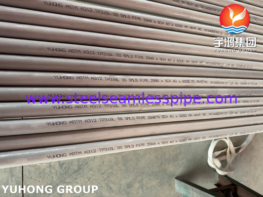 ASTM A269 TP316L لوله بدون درز از فولاد ضد زنگ