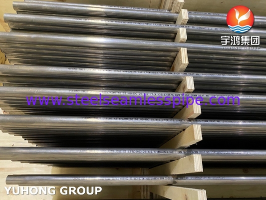 ASME SB163 UNS N04400 لوله مبادله گرما آلیاژ مس نیکل Monel 400 U Tube