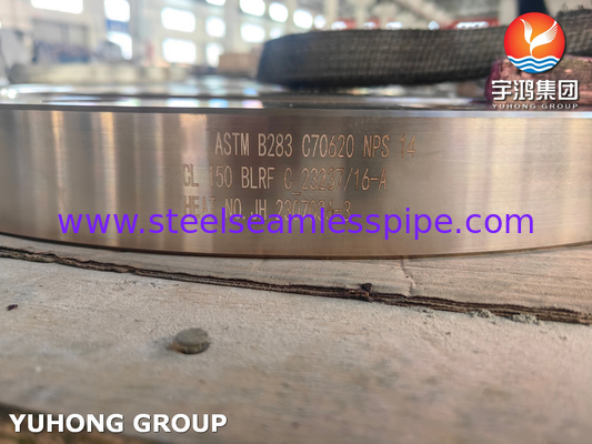 ASTM B283 UNS C70620 فلنج تراش مرکب مس نیکل فلنج کور جعل شده BLRF