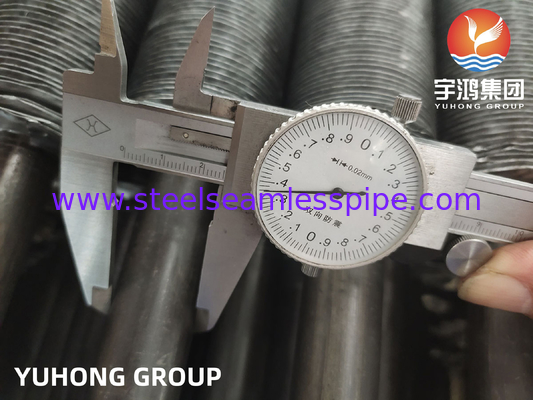ASME SA179 Fin Tube Embedded Type with A1060 Aluminum Fins Pull Test Pass (نوع لوله های بالدار با بالدارهای آلومینیومی A1060) آزمون کشیدن را به خوبی انجام می دهد