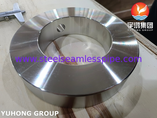 ASTM A182 F55 / UNS S32760 دو قطعه فولاد مناسب ASME B16.5 حلقه خونریزی حلقه قطره