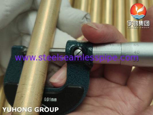JIS H3300 C6872T / ASTM B111 C68700 لوله آلومینیومی مس