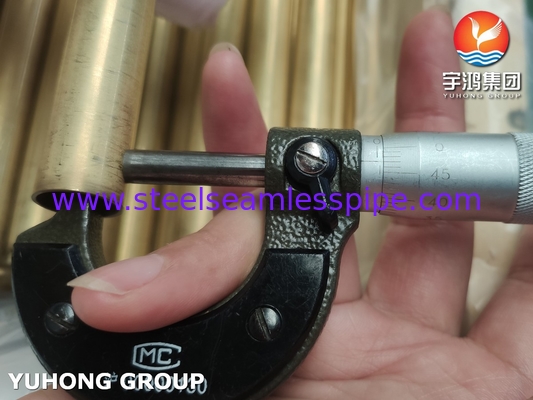 JIS H3300 C6872T / ASTM B111 C68700 لوله آلومینیومی مس