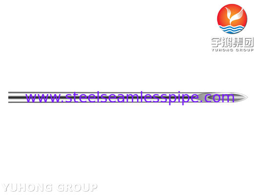 ISO9626 لوله سوزن تزریقی فولاد ضد زنگ، نوک پیچ خورده، سوزن زیر پوست پزشکی