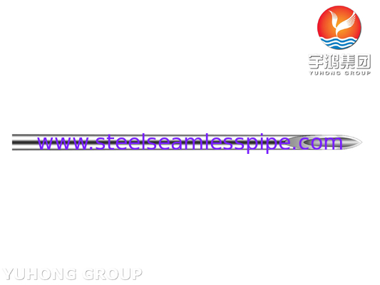 ISO9626 لوله سوزن تزریقی فولاد ضد زنگ، نوک پیچ خورده، سوزن زیر پوست پزشکی