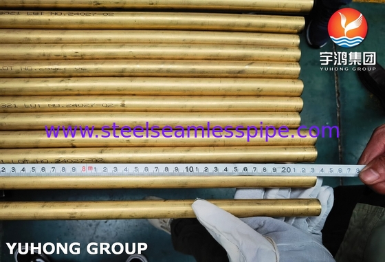 ASTM B111 C68700 لوله نیکل مس برای استفاده در کاندنسر و مبادله گرما