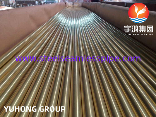 ASME B111 C44300 لوله های مس میله ای لوله های بی سیم فولاد مس لوله های مبادله گرما