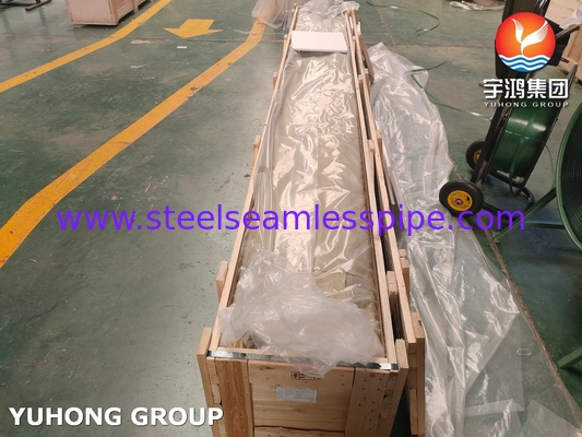 ASME SB111 C44300 لوله برنجی بدون درز لوله مس برای مبادله گرما