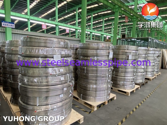 ASTM A269 TP316L لوله بی سیم فولاد ضد زنگ NACE MR0175 مطابقت