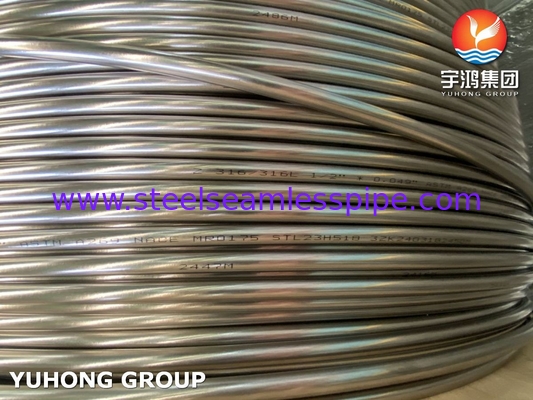 ASTM A269 TP316L لوله بی سیم فولاد ضد زنگ NACE MR0175 مطابقت