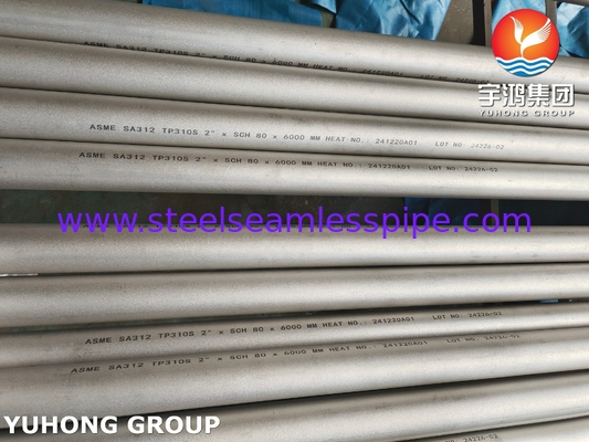 ASME SA312 TP310S / UNS S31008 لوله های بی سیم فولاد ضد زنگ صنعتی