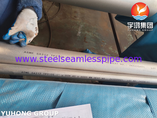ASME SA312 TP310S / UNS S31008 لوله های بی سیم فولاد ضد زنگ صنعتی
