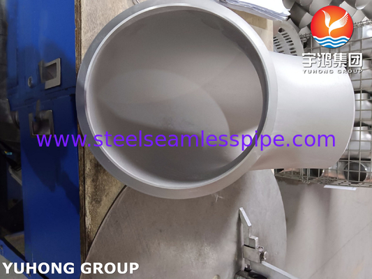 ASTM A815 S32750 دو قطعه فولاد مناسب آرنج 90° LR Buttweld BW B16.9
