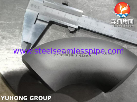 ASTM A815 S32750 فولاد ضد زنگ دوگانه مناسب آرنج 90 درجه شعاع بلند