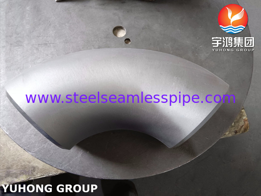 ASTM A815 S32750 دو قطعه فولاد مناسب آرنج 90° LR Buttweld BW B16.9