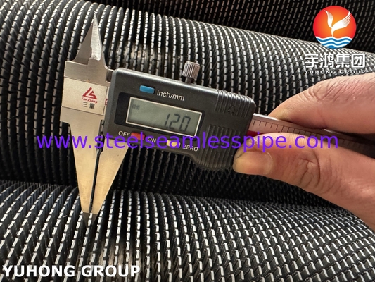 ASTM A335 P11 فریکونسی بالا جوشکاری لوله بالدار مارپیچی لوله بالدار