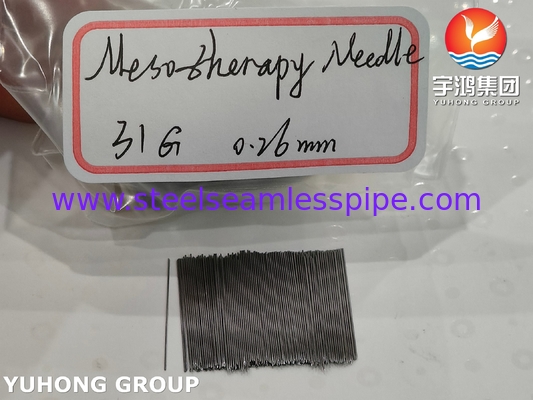سوزن مزوتراپی 31G لوله سوزن استریل سه گانه برای جراحی زیبایی ISO9626