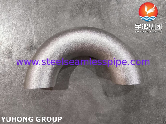 ASTM A403 WP321 فولاد ضد زنگ 180° آرنج ، ASME B16.9 لوله بلت ولد