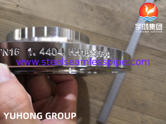 EN 1092-1 TYPE11 1.4404 صورت بلند شده جوش گردن فلنج قدرت برتر دوام بالا