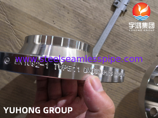 EN 1092-1 TYPE11 1.4404 صورت بلند شده جوش گردن فلنج قدرت برتر دوام بالا