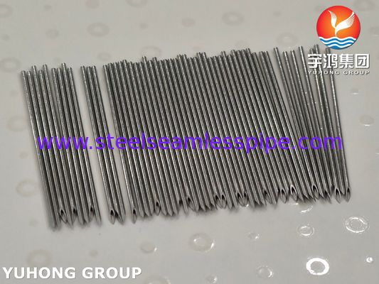 21G SUS304 فولاد ضد زنگ Tri Bevelled پروانه لوله سوزن درون وریدی 0.8 * 34MM