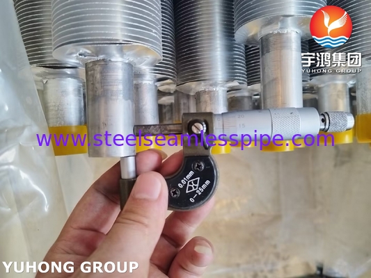 ASME SA249 TP316L لوله حلقه ای با نوار Al1100 برای خنک کننده هوا