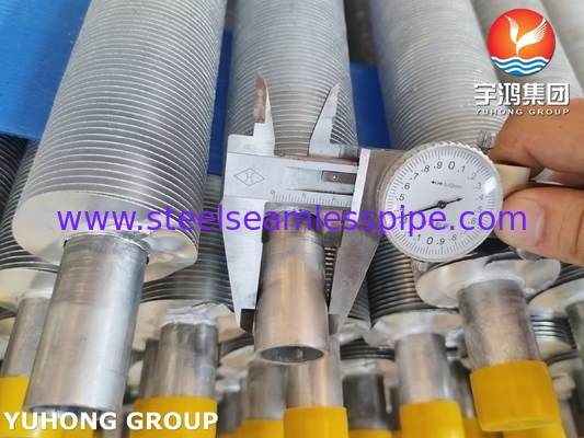 ASME SA249 TP316L لوله حلقه ای با نوار Al1100 برای خنک کننده هوا